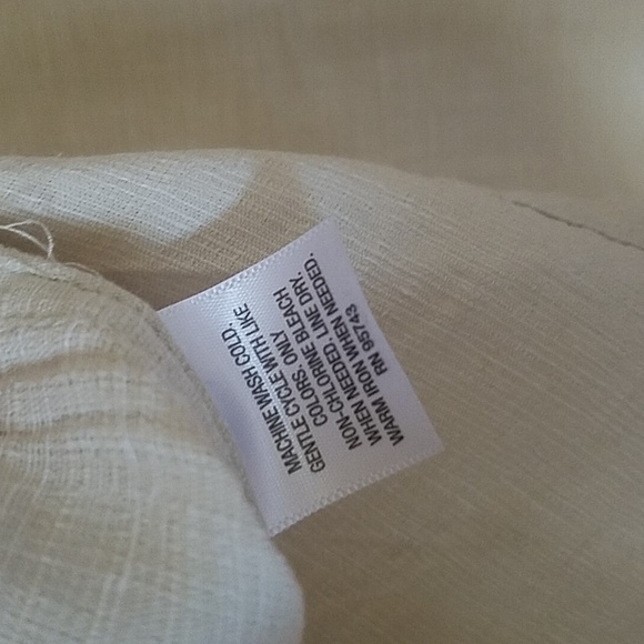 Tasso Elba silk & linen button down shirt sleeve shirt L - Picture 5 of 5